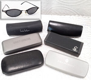 6 Eyeglass Cases + Kenneth Cole Sunglasses Lisa Loeb Harley Davidson Ellen Tracy